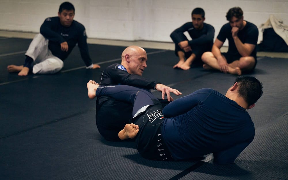 No-gi grappling class at Kingston Jiu Jitsu
